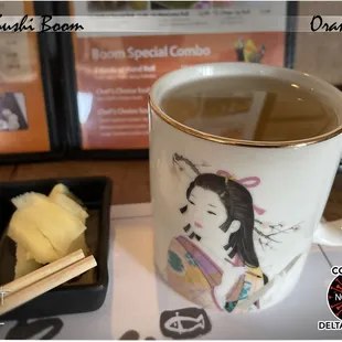 Hot Green Tea ($3) For the $$, not the best value. Orders were hit &amp; miss.