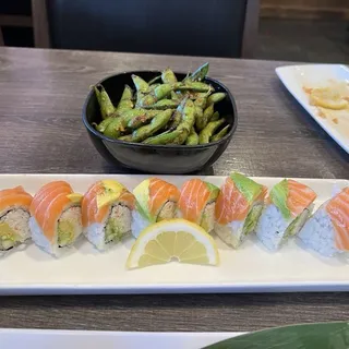 Spicy Garlic Edamame