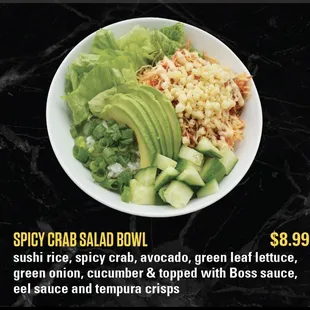 Spicy Crab Salad Bowl