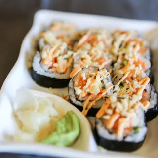 Spicy Salmon Crunch Roll