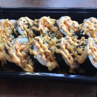 Spicy Salmon Crunch Roll