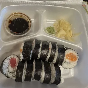 Tuna Roll and Salmon Roll