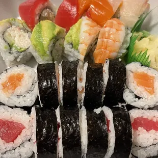 Salmon Roll Tuna Roll Rainbow Roll