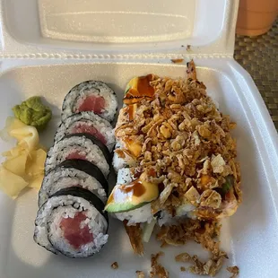 Tuna Roll and Lion King Roll