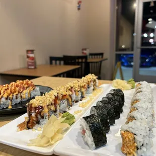 sushi and sashimi, interior