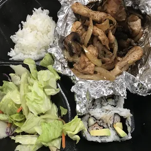 a variety of food items