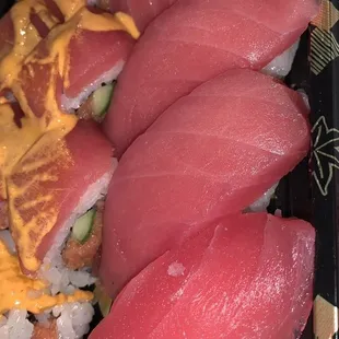 Tuna Nigiri &amp; Fire Roll
