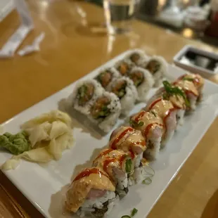 Cowgirl Roll and Spicy Tuna Roll