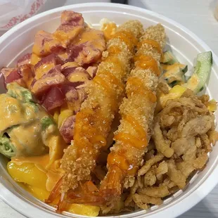 My poke bowl. Very tasty!