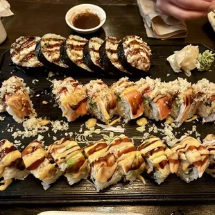food, sushi and sashimi, sushi, sashimi