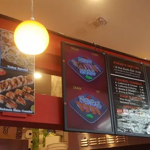 sushi and sashimi, interior