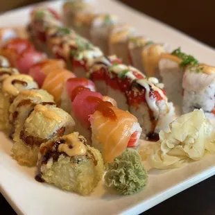 Crazy girl roll, tiger roll, hell roll, and trust me roll.