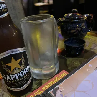 drink, sushi and sashimi