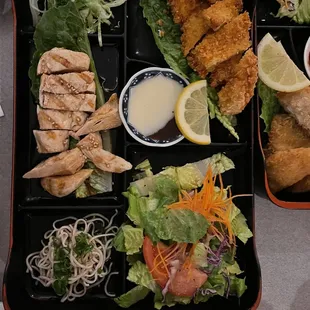 Chicken Katsu and Fried Calamari