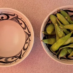 complimentary edamame
