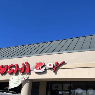 sushi and sashimi, outside