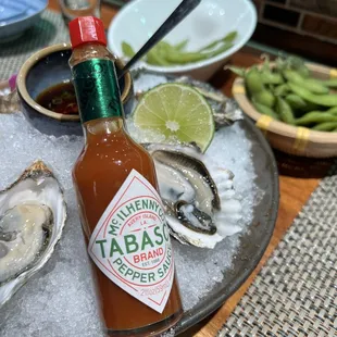 drink, oysters and mussels