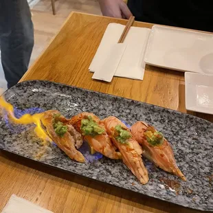 Seared Salmon Belly Appetizer
