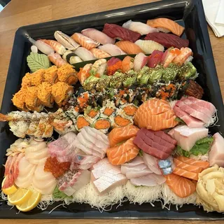 108 Pieces (Nigiri, Sashimi and 6 Rolls) for 6-7