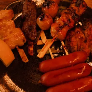 Skewers from their soft opening menu