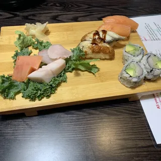 2 Piece Smoked Salmon sushi or 3 piece sashim