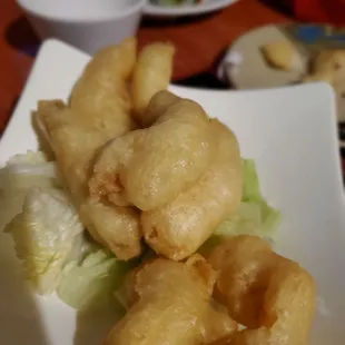 Rock shrimp order had plenty to go around that it made the kids whole meal.