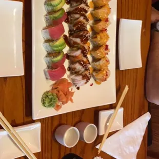 Deep blue, galactic booty, shaggy dog and hot sake.