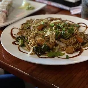 Vegetable stir fry with tofu