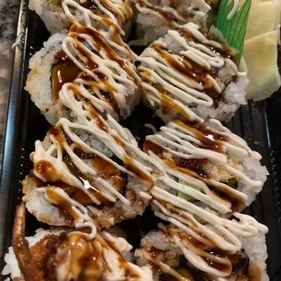 Soft shell crab maki