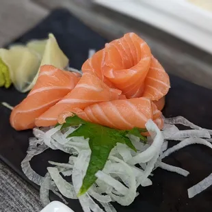 Salmon sashimi