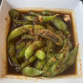 Spicy Garlic Edamame