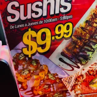 Good sushi deals!!