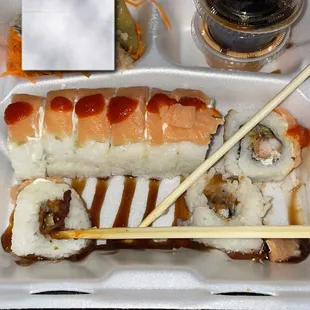 sushi and sashimi, food, sashimi, sushi