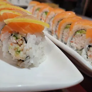 Alaska Roll + Alaska Roll w/ Lemon!