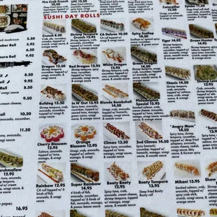 7/27/22 menu