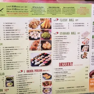 Menu - Appetizers , Specials , &amp; Nigiri selections
