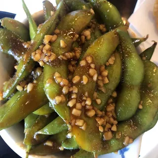 Spicy Garlic Edamame