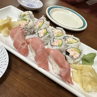 sashimi, sushi, sushi and sashimi, food