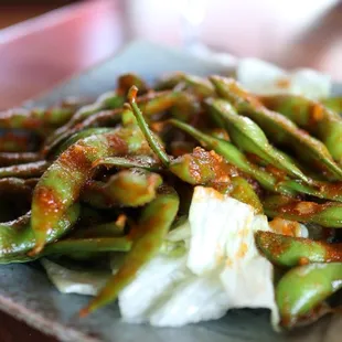 a close up of a plate of food