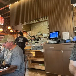 Inside restaurant