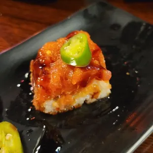 Crispy rice tuna