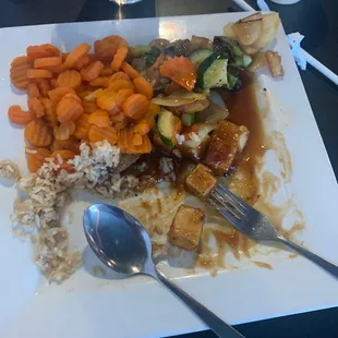 Hibachi veggie and tofu.