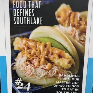 Their famous sushi taco, yeah, I said it, sushi taco. Don't knock it till you try it! Yeah, it really was amazing