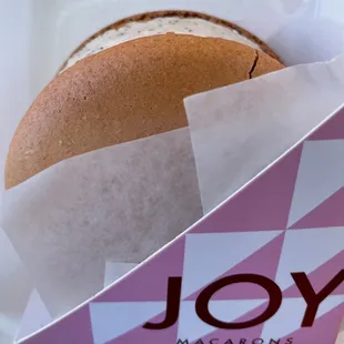 Macaroon peanut butter sandwich