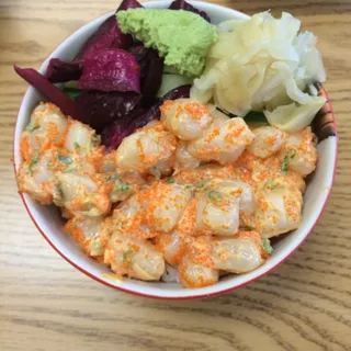 scallop donburi