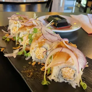 Onion crunch -- very good!