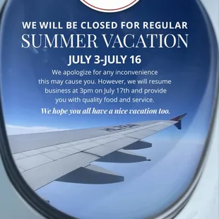 2024 Summer Vacation
Jul. 3rd to Jul 16th
Resume on Jul. 17th 3PM
Thank YOU very much..!!!