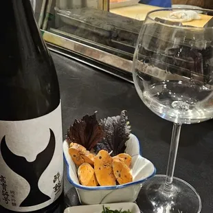 Ankimo\Monkfish liver Terrine by Chef Tommy. Suigèi Junmai Ginjo Premium Sakè (sah keh )