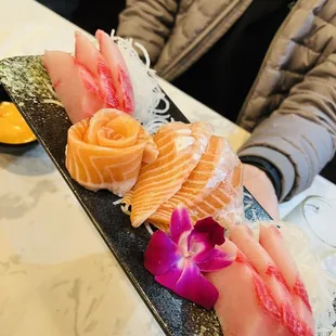Salmon Sashimi 5pcs x2 Tuna Sashimi 5pcs x2