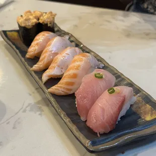 sashimi, sushi, sushi and sashimi, food